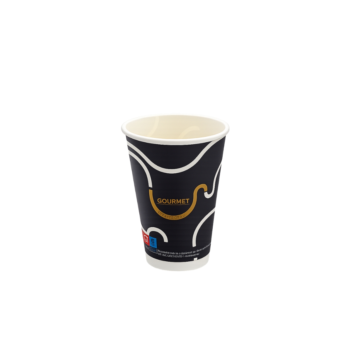 Ανώνυμο σχέδιο (52) Ποτήρι Χάρτινο Gourmet 12oz 50τμχ - Image 1
