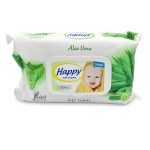 Μωρομάντηλα Happy Aloe Vera 72τμχ