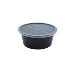 Σκεύος BPP Σκληρό Μαύρο Σούπας Με Καπάκι 750ml 50τμχ