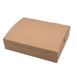 Χάρτινο Κουτί Kraft Κρέπας Βάφλας Easy Open 22X18X5.5cm 25τμχ