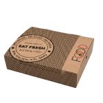 Χάρτινο Κουτί Eat Fresh Κρέπας Βάφλας Easy Open 22X18X5.5cm 50τμχ